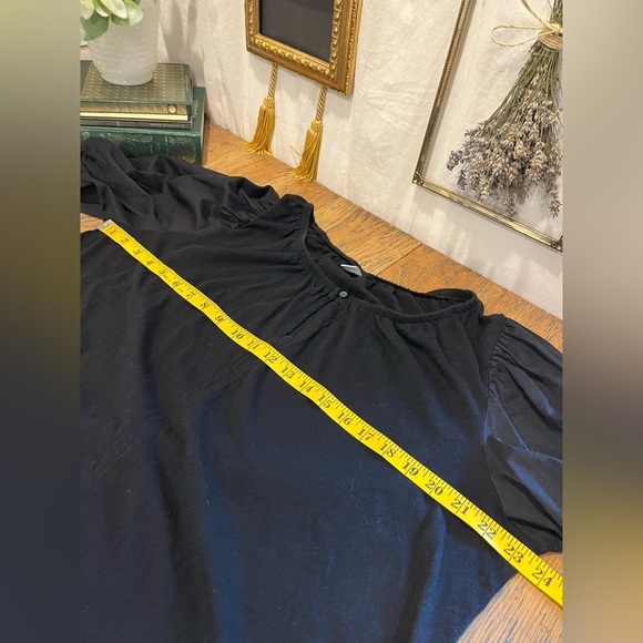 🖤 OLD NAVY – Black Puff Sleeve T-Shirt – Size XL - Picture 5 of 7